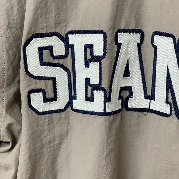 Sean John Men's Spell Out Khaki Tan
Military Button Jacket - Size XL - Picture 10 of 15